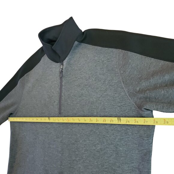 Storm Creek Collaborator Quarter Zip Pullover Sweater Men's 2XL Gray/Black - Picture 8 of 10
